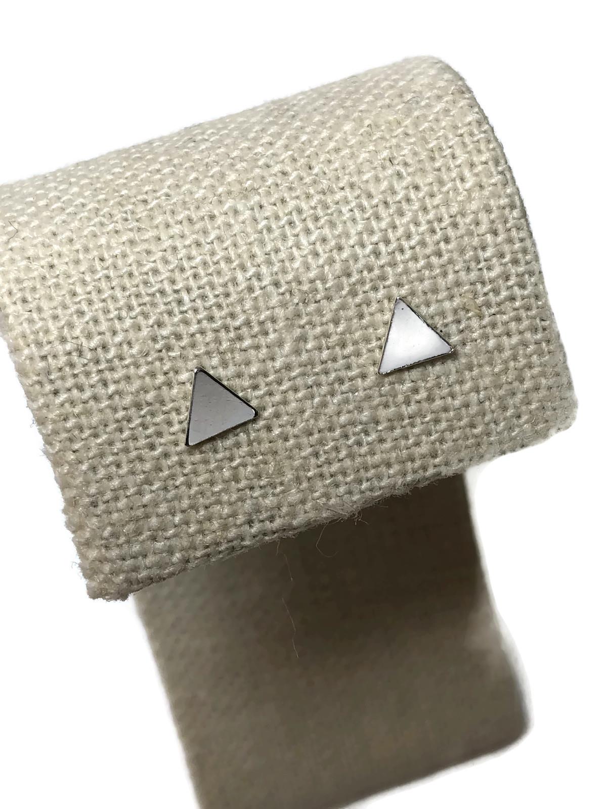 Hey Stud Triangle Studs_Sterling