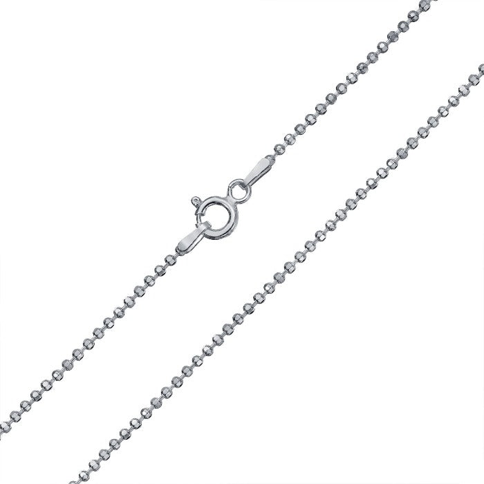 Sterling silver ball chain with spring clasp
