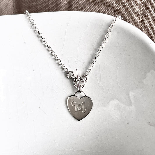 Inscribed Toggle Necklace