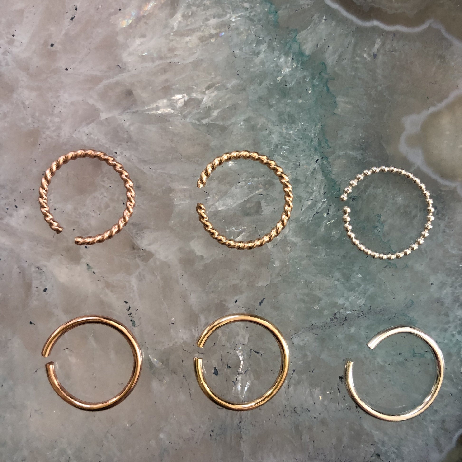 Wire Ear Cuffs, Conch piercings, Marni LuHu Handmade earrings