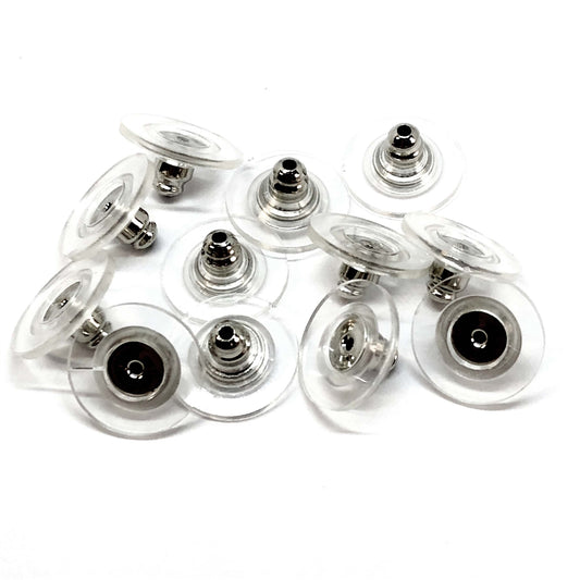 Plastic Disk Earring Backs