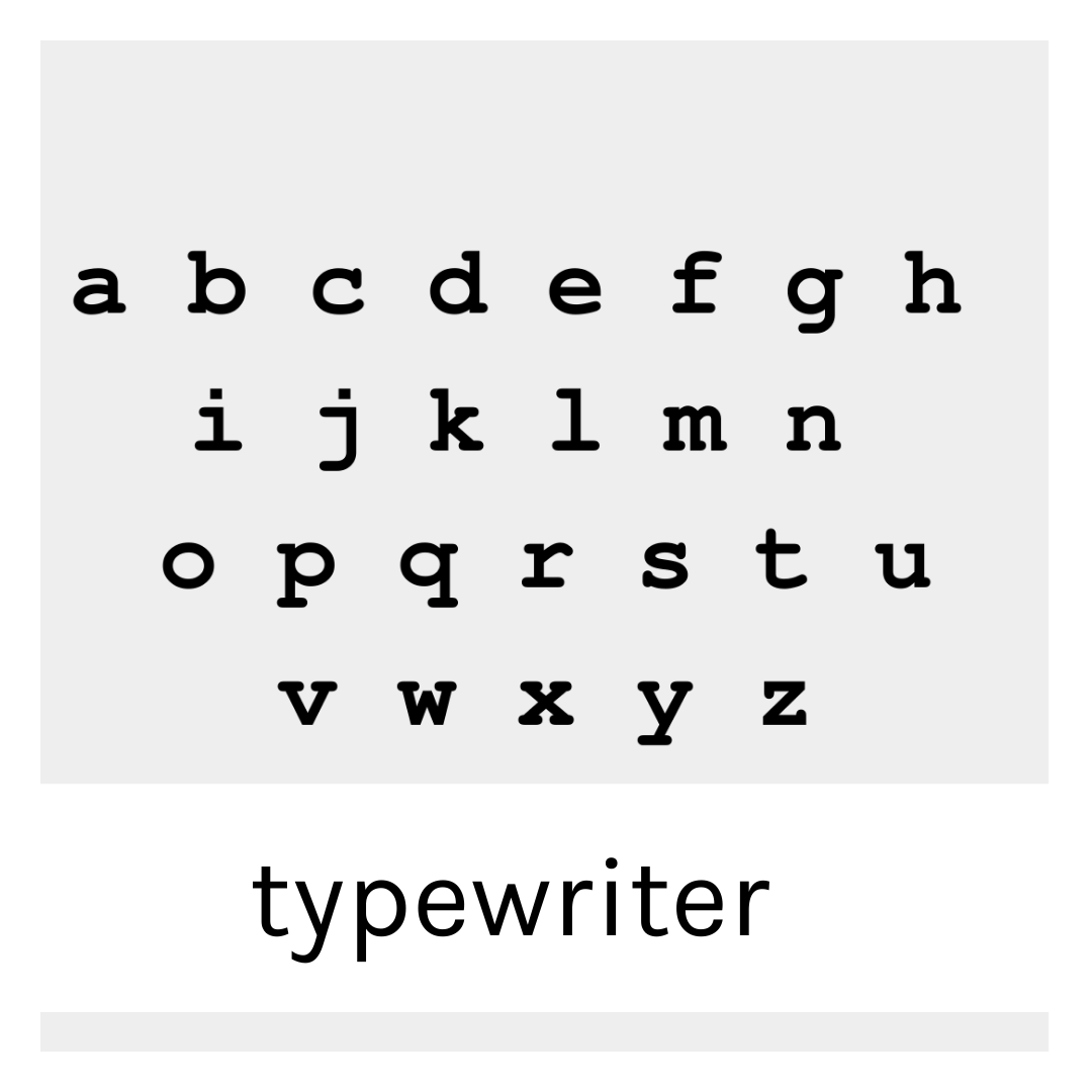 Marni LuHu typewriter font