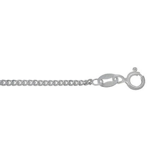 thin Sterling Curb Chain with spring clasp